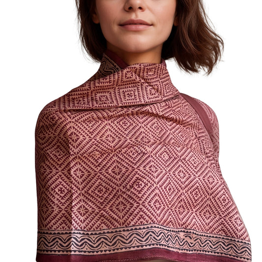 TARA Bagh Tassar Silk Stole