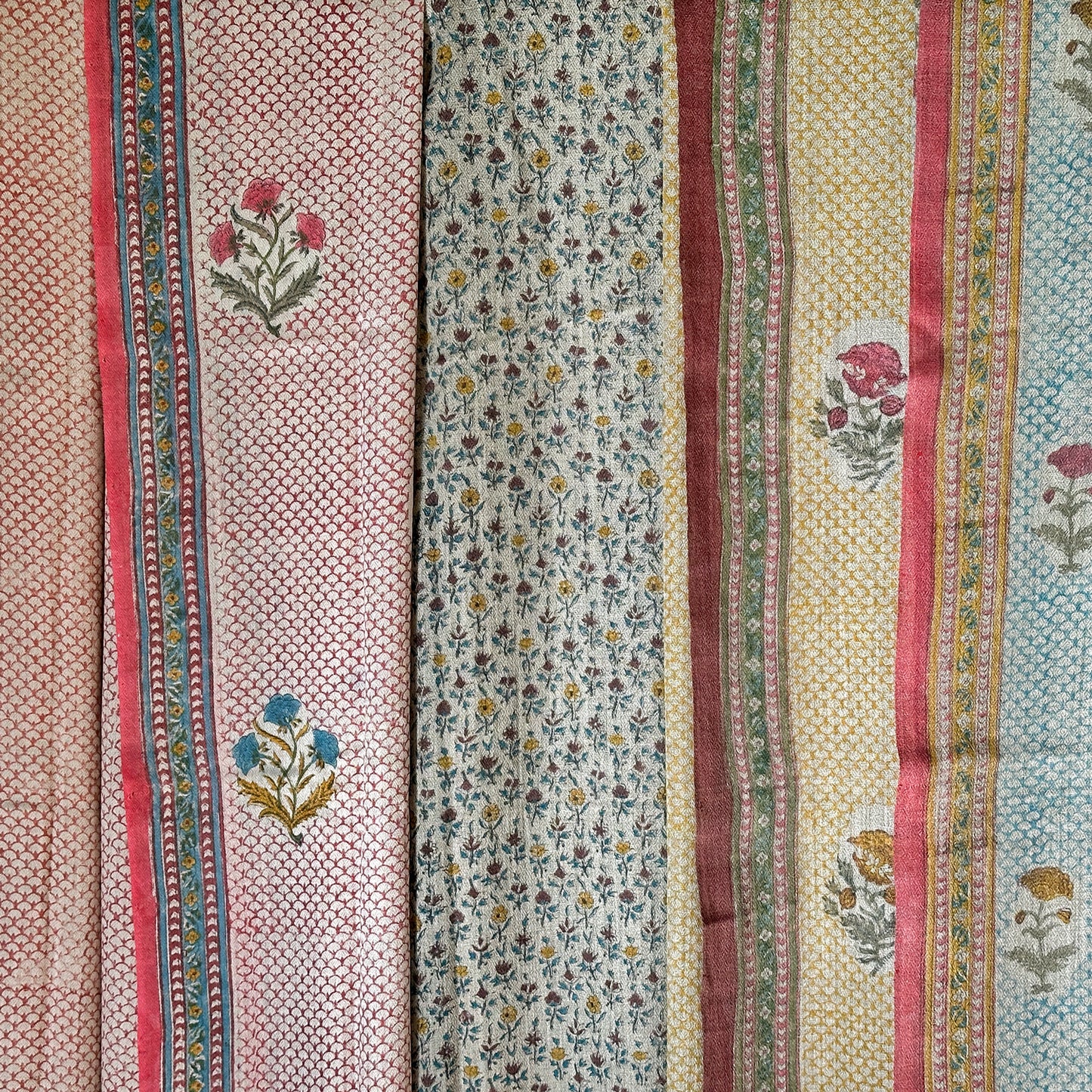 Pashmina X Merino Block Printed Wrap