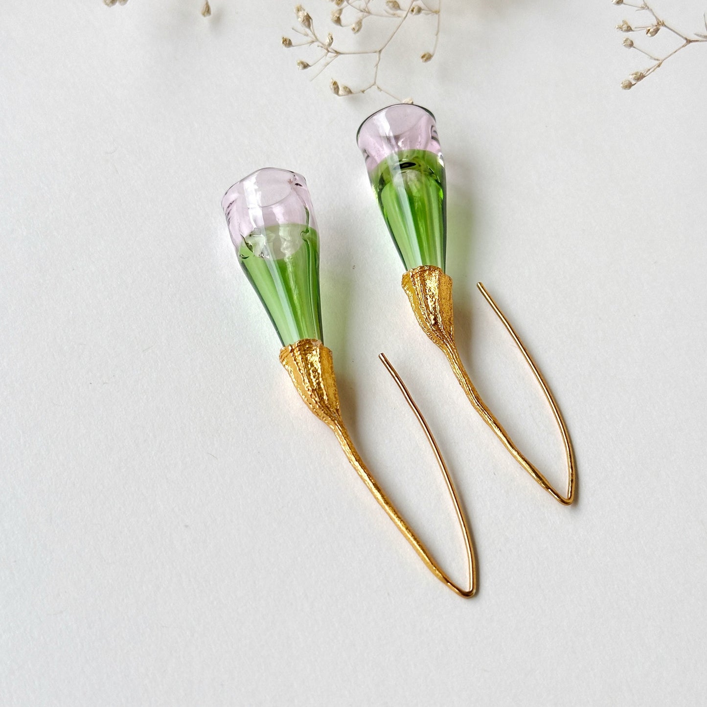 ROPAM Bicolor Glass Earrings
