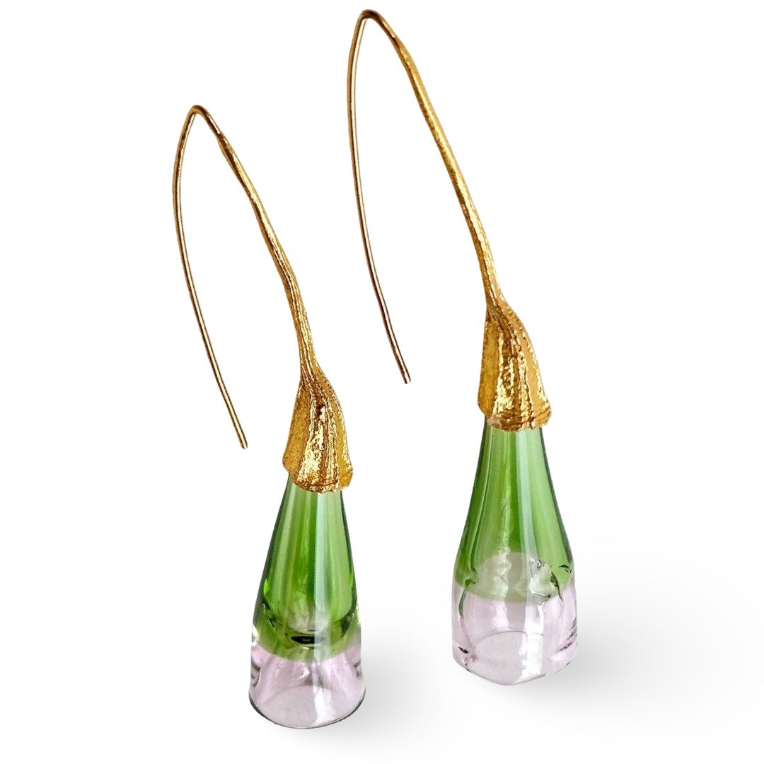 ROPAM Bicolor Glass Earrings
