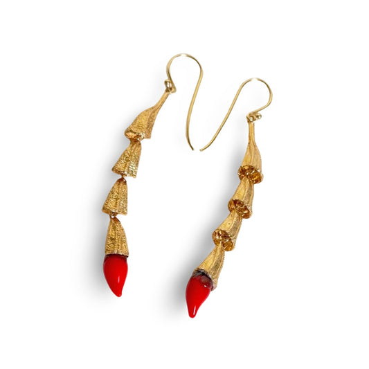 MIRCHI CHILI Pod Chain Earrings