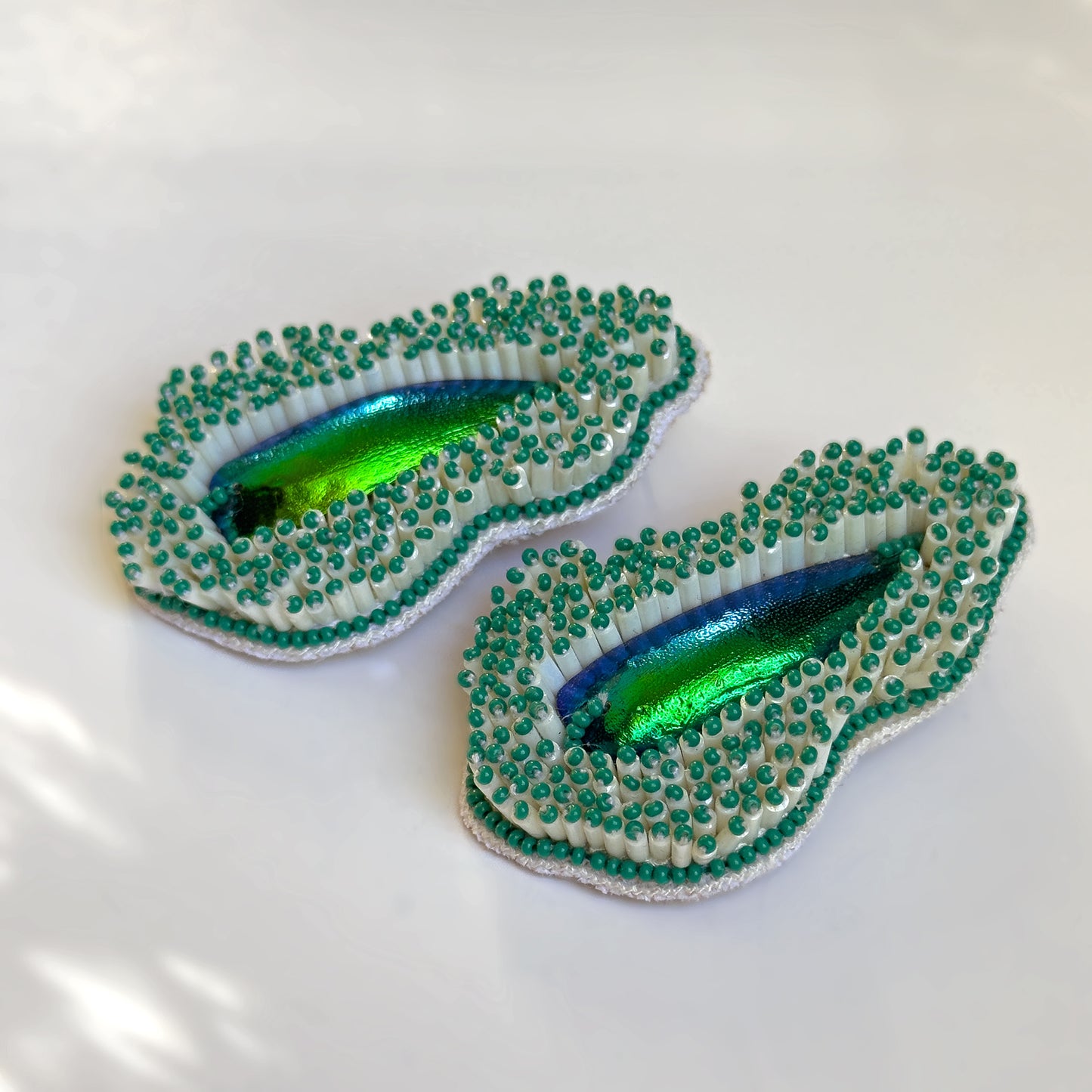 PENNATA Hand Embroidered Earrings