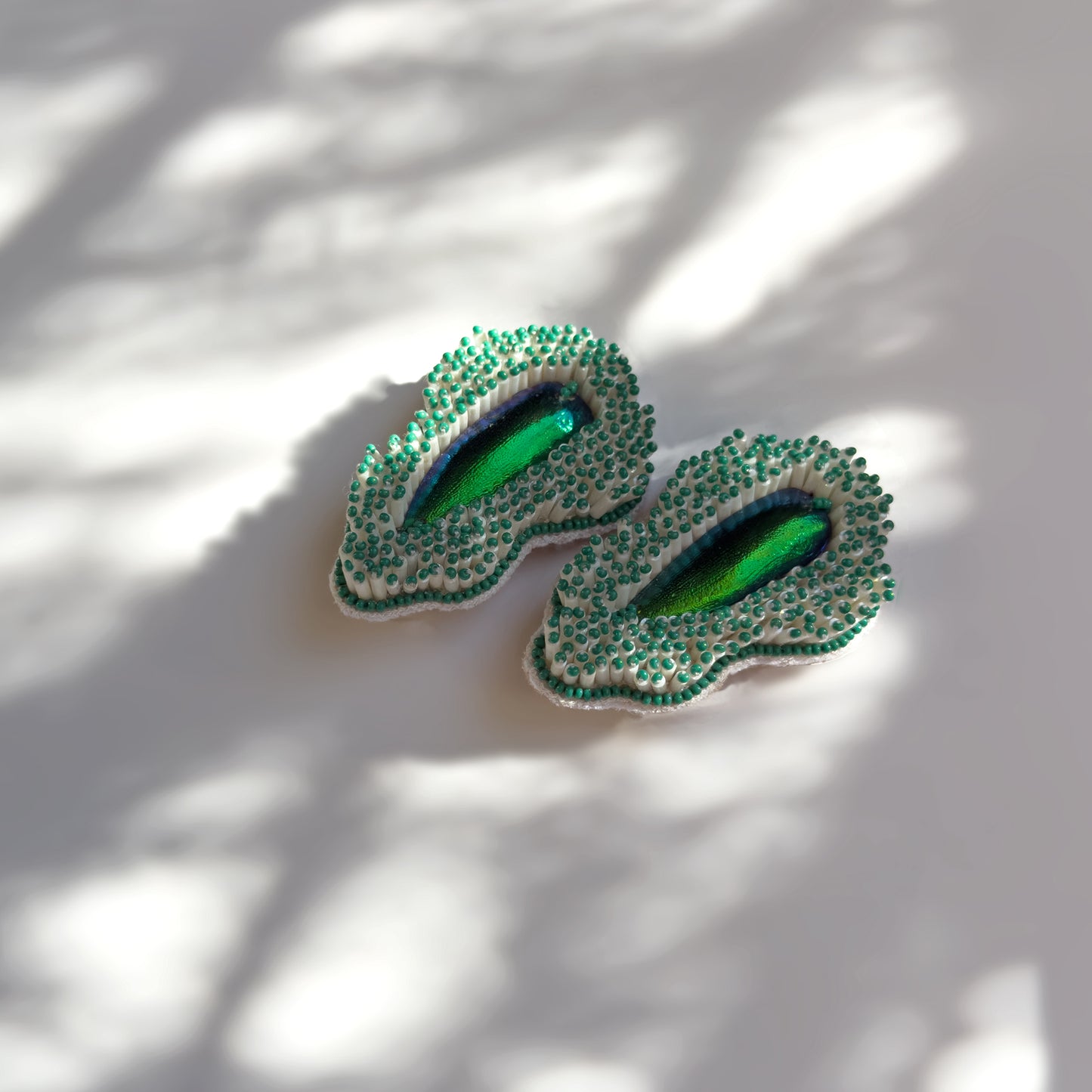 PENNATA Hand Embroidered Earrings