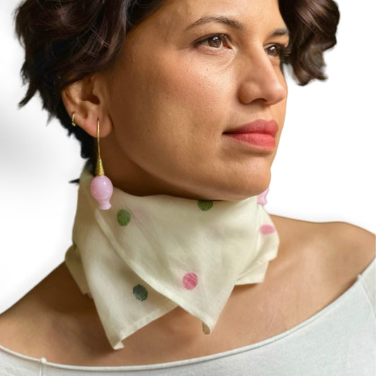 Jamdani Needlework Cotton Bandana