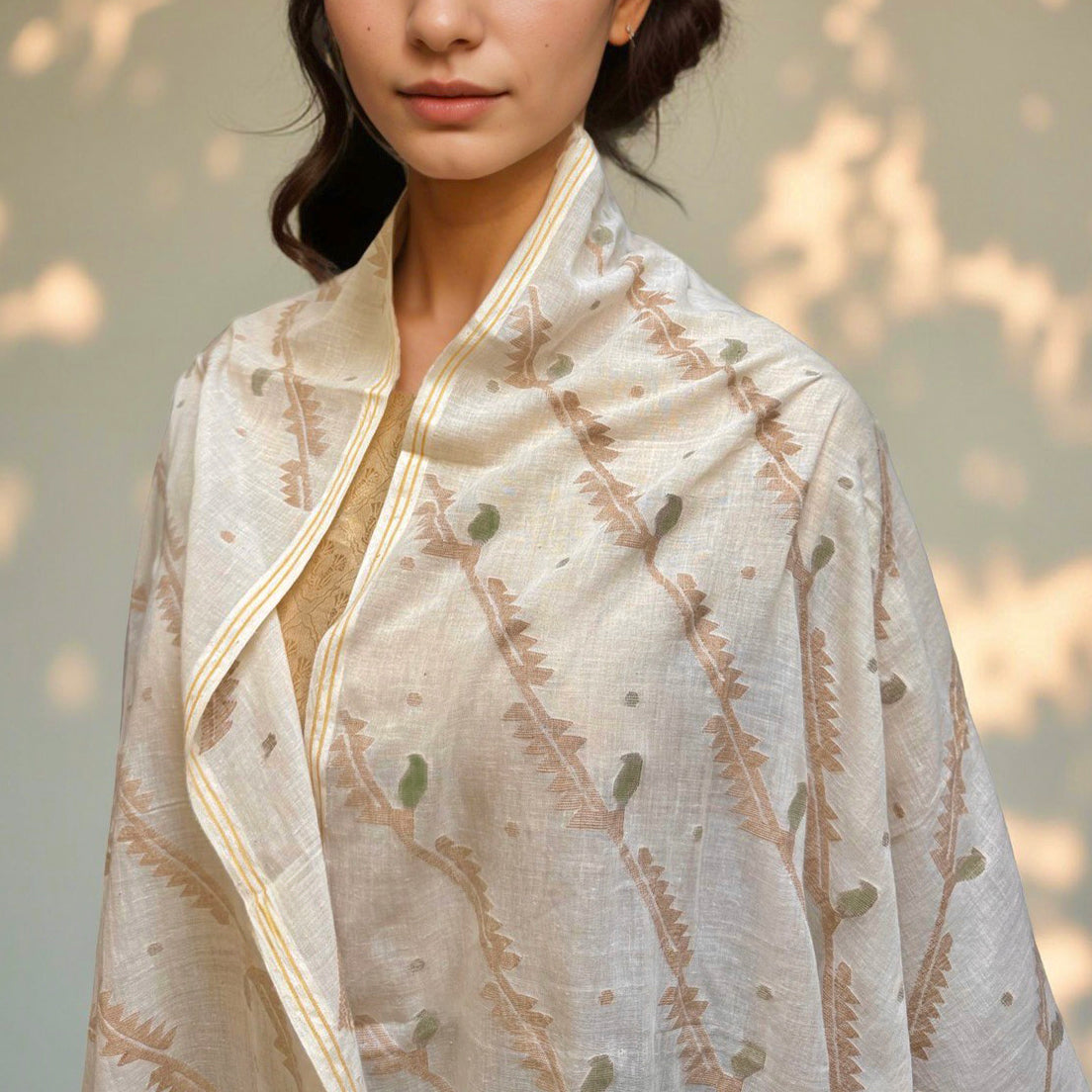 Jamdani DAPHNE Shoulder Wrap