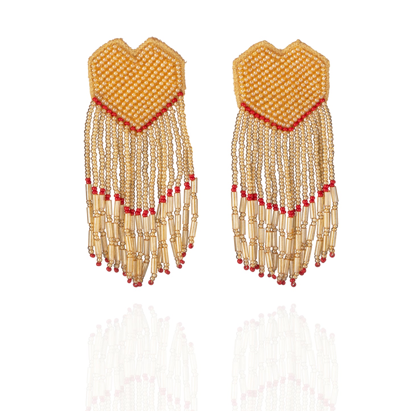 HEARTSTRINGS Hand Embroidered Earrings