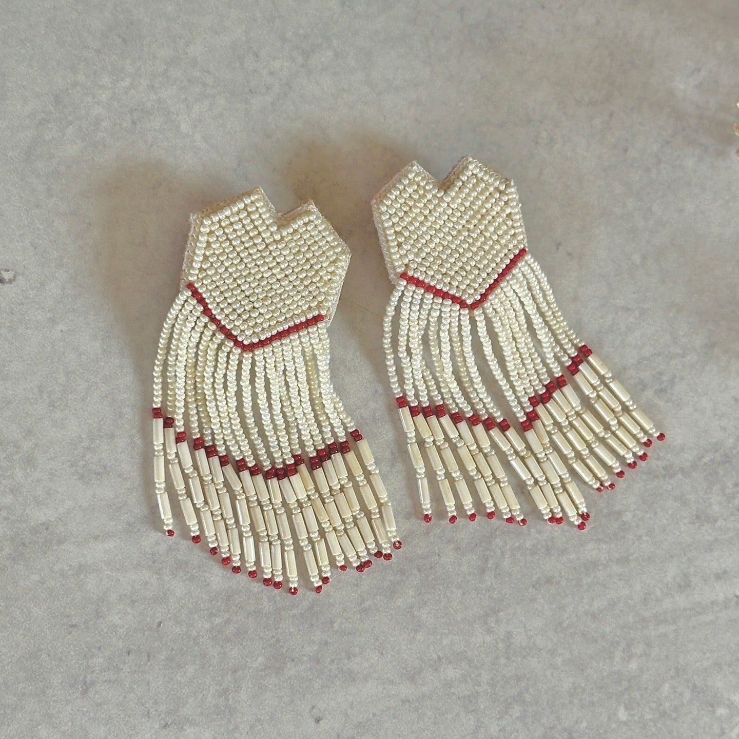 HEARTSTRINGS Hand Embroidered Earrings