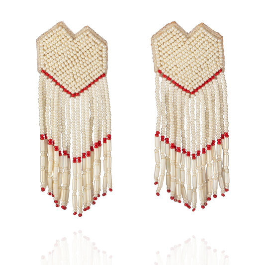 HEARTSTRINGS Hand Embroidered Earrings