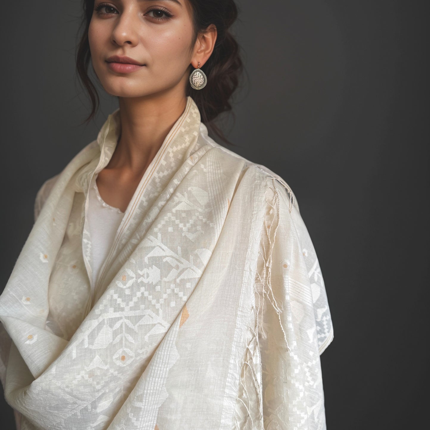 Jamdani DIYA Shoulder Wrap-Preorder