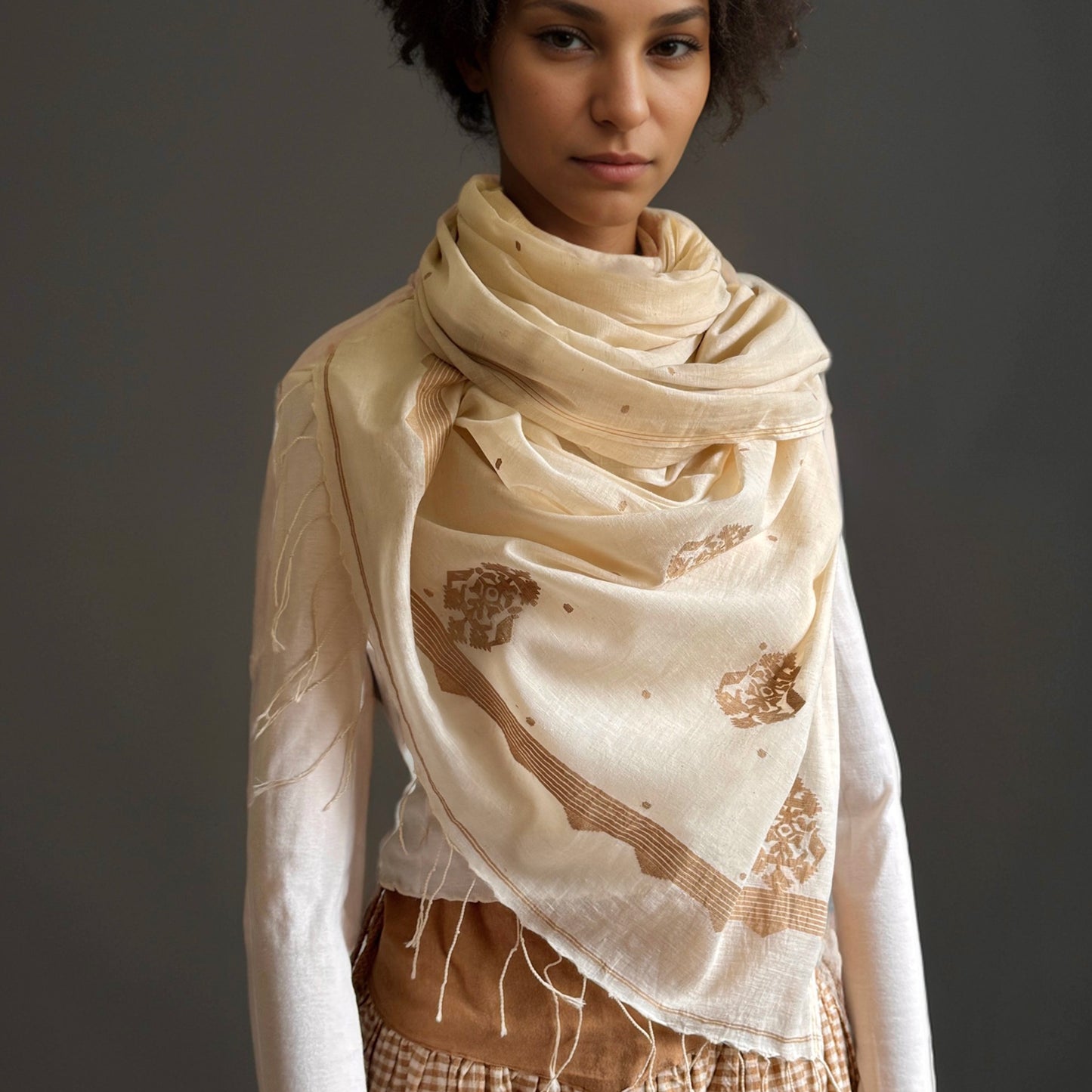 Jamdani FREYA Shoulder Wrap