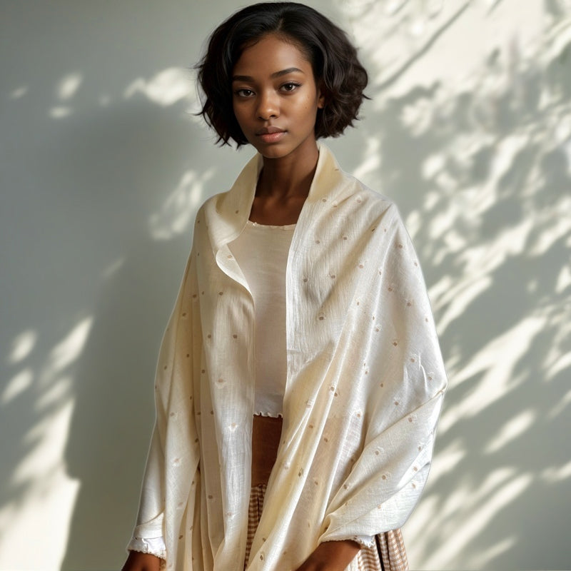 Jamdani GAIA Shoulder Wrap