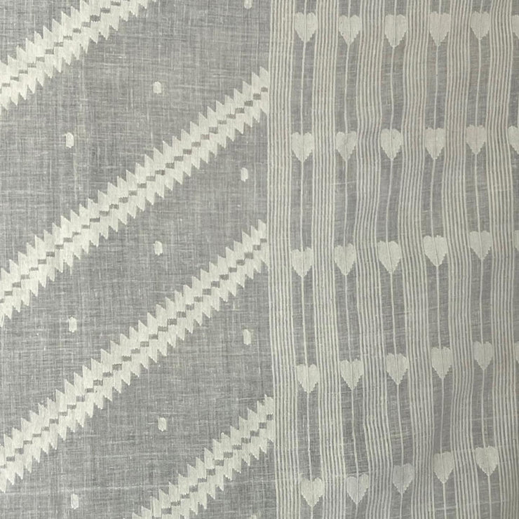 Jamdani BANSKIA Kora Cotton Sari