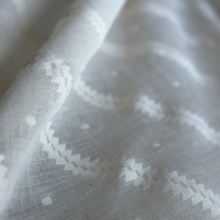 Jamdani BANSKIA Kora Cotton Sari