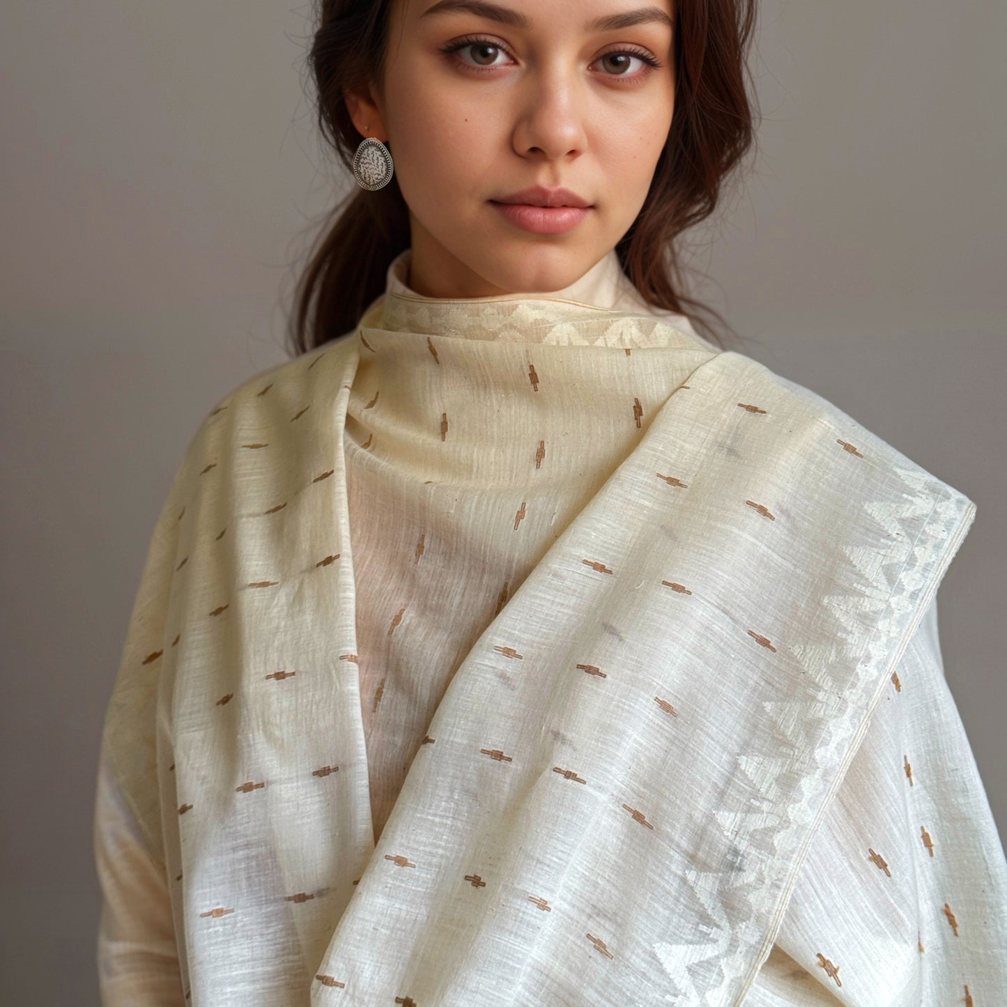 Jamdani LIOR Shoulder Wrap