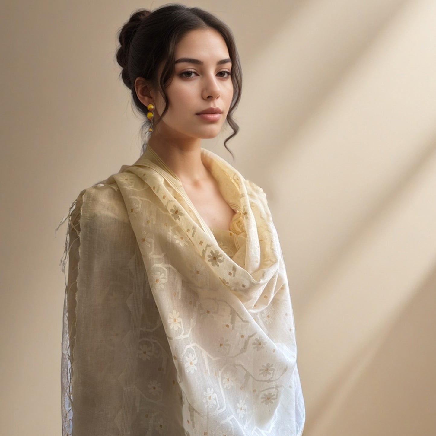 Jamdani PARIJAT Shoulder Wrap
