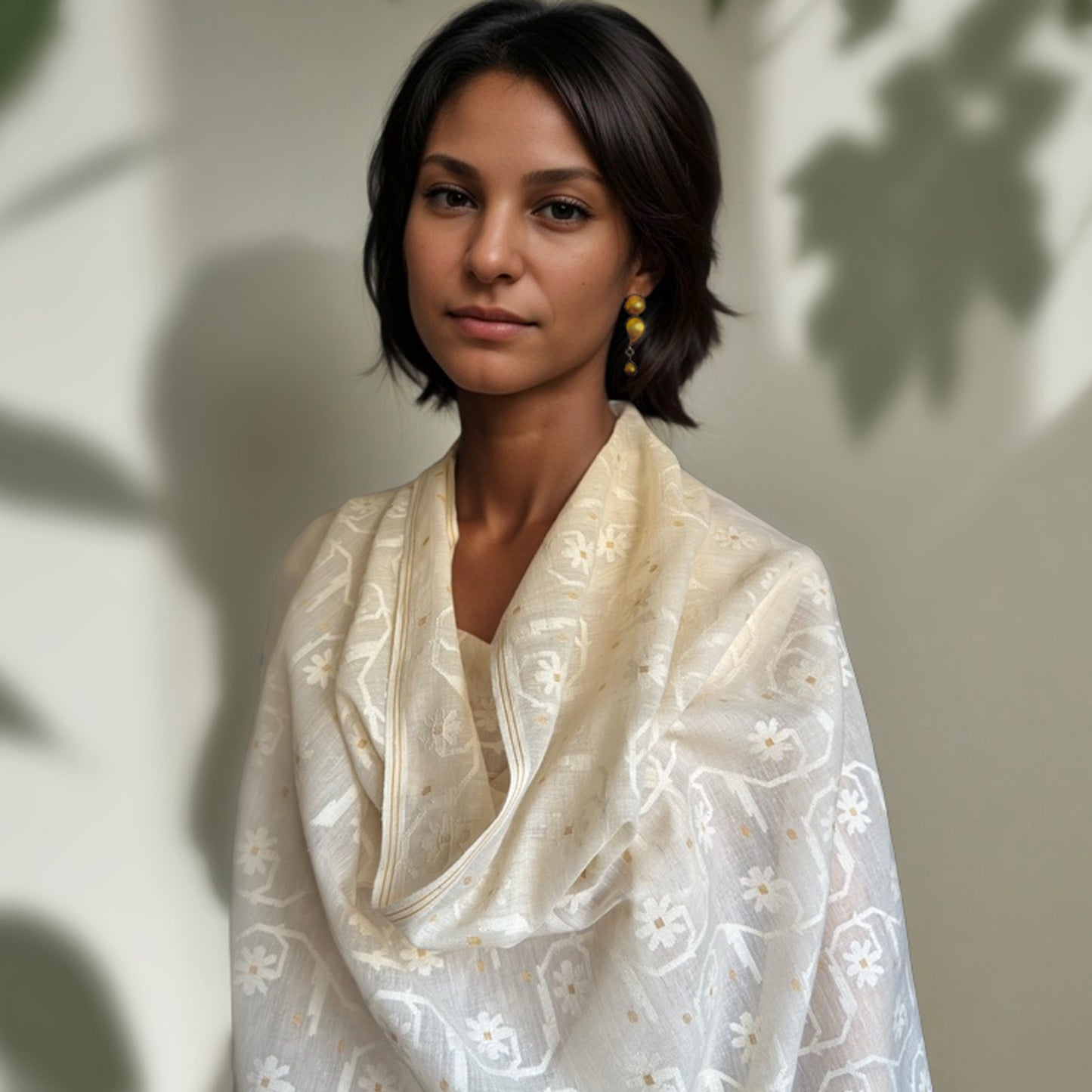 Jamdani PARIJAT Shoulder Wrap