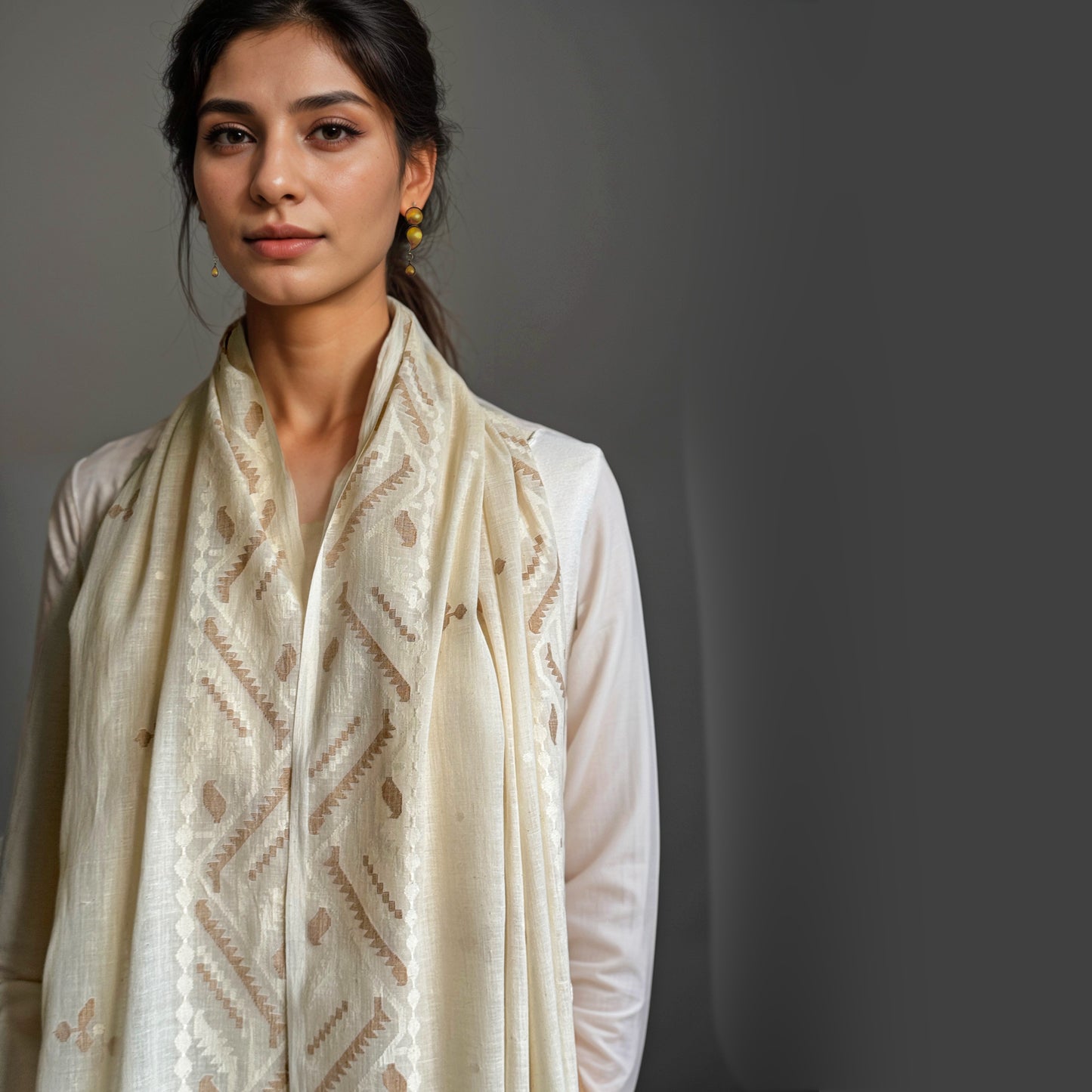 Jamdani SIENNA Shoulder Wrap-Preorder
