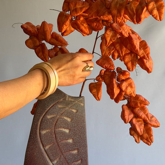 CONCH Handmade Peach Ivory Lac Bangle