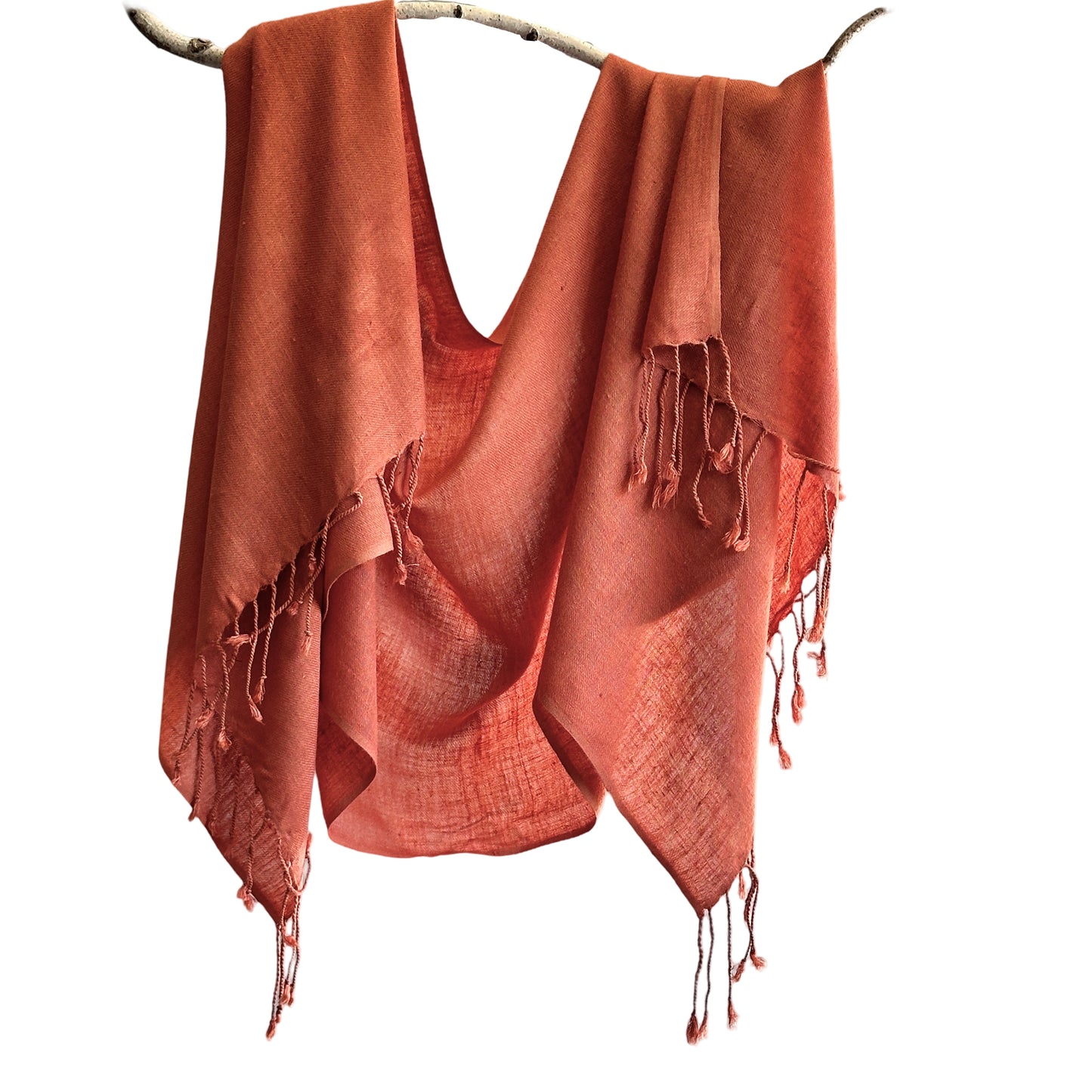 Peace Eri Silk Natural Dye Handwoven Scarf
