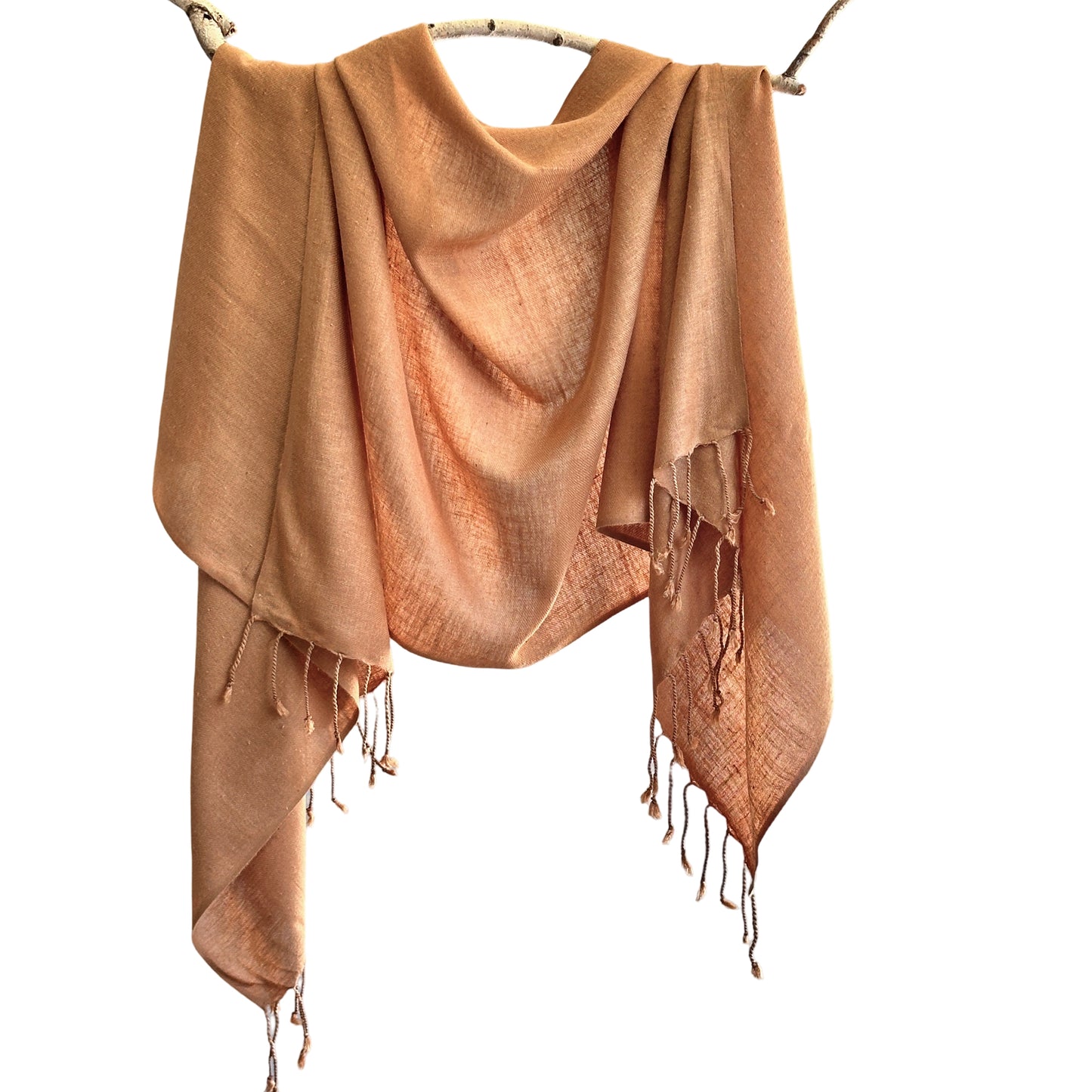 Peace Eri Silk Natural Dye Handwoven Scarf