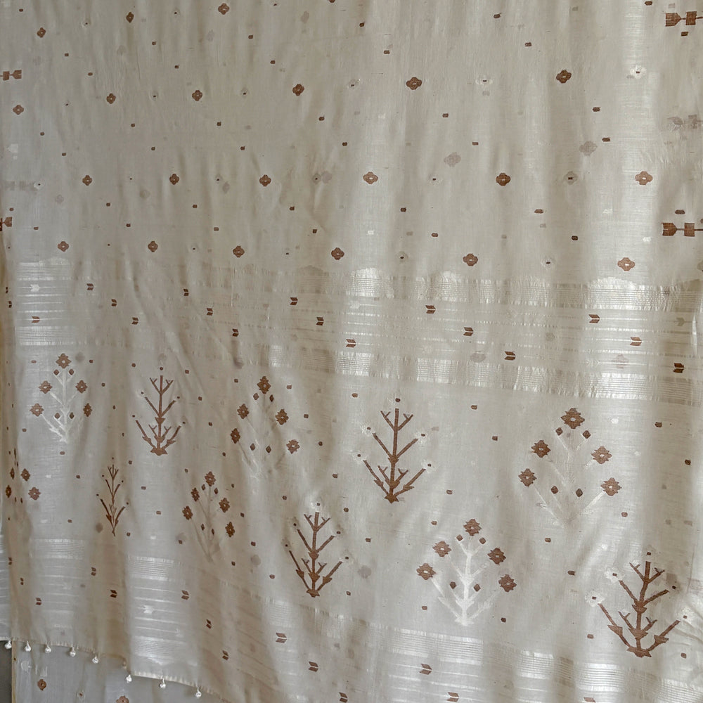 HERBARIUM Jamdani Handwoven Cotton Sari