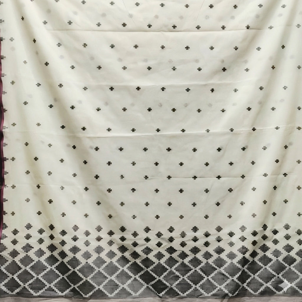 HIRA Jamdani Handwoven Cotton Sari