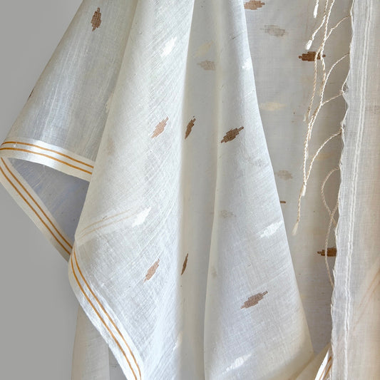 Jamdani TARU Handwoven Cotton Sari