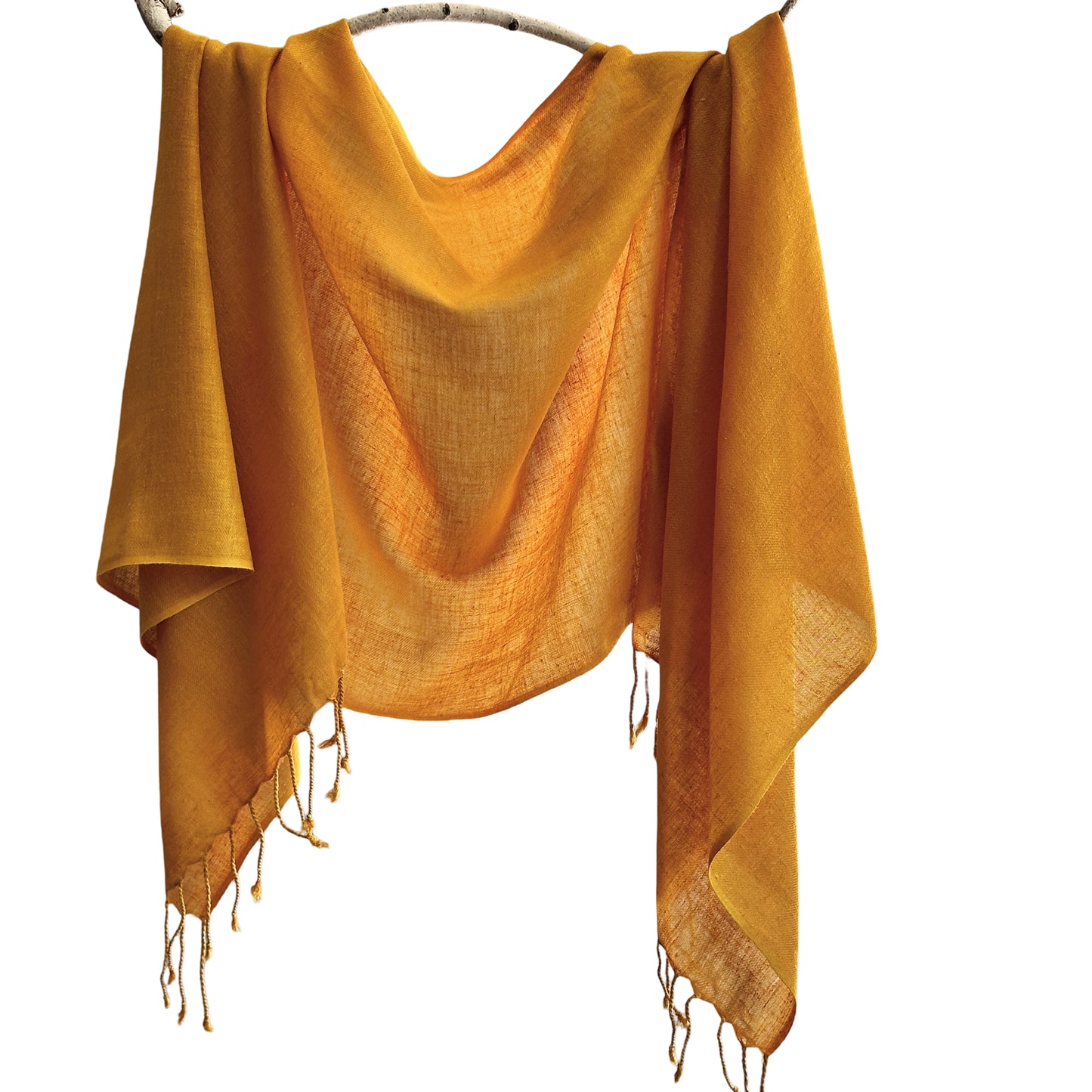 Peace Eri Silk Natural Dye Handwoven Scarf