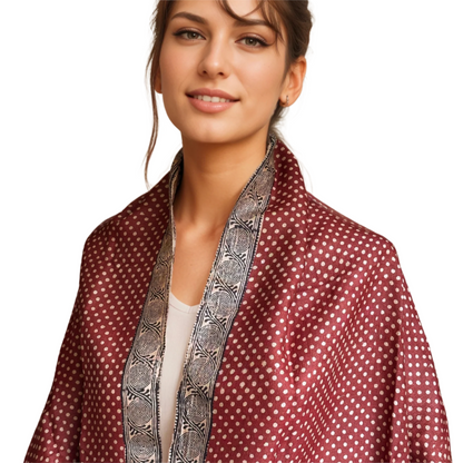 BINDU Bagh Tassar Silk Stole