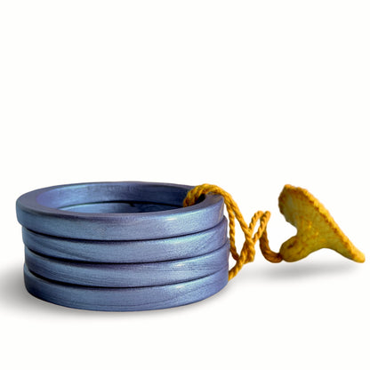 CHAYA Handmade Smoky Lilac Lac Bangle