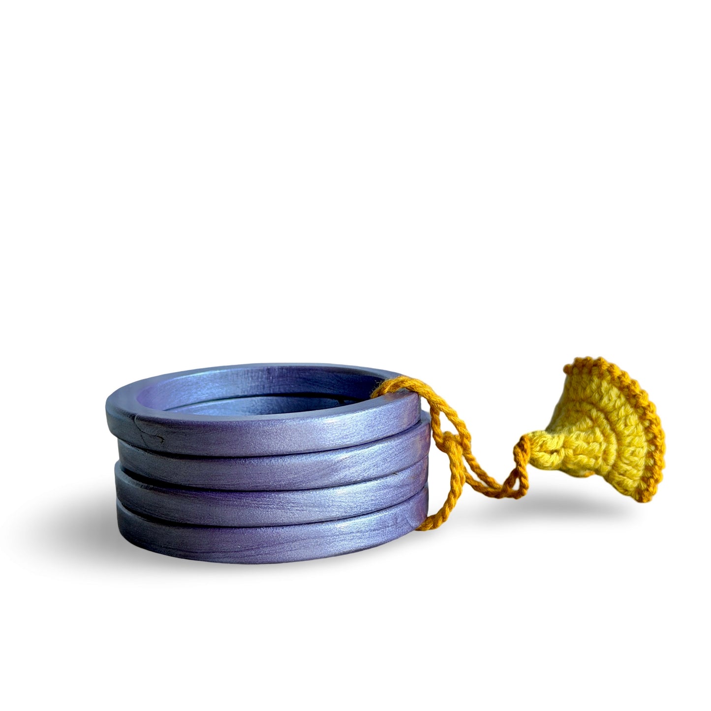 CHAYA Handmade Smoky Lilac Lac Bangle