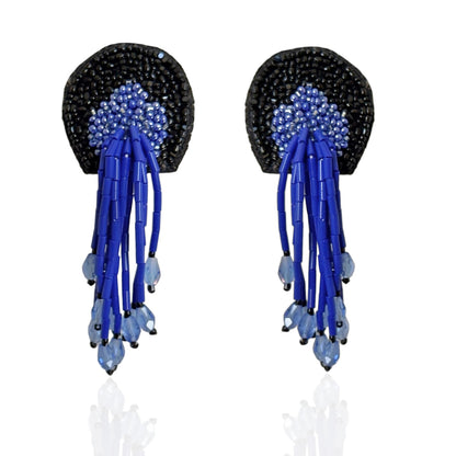 ASTRAL Hand Bead Embroidered Earrings