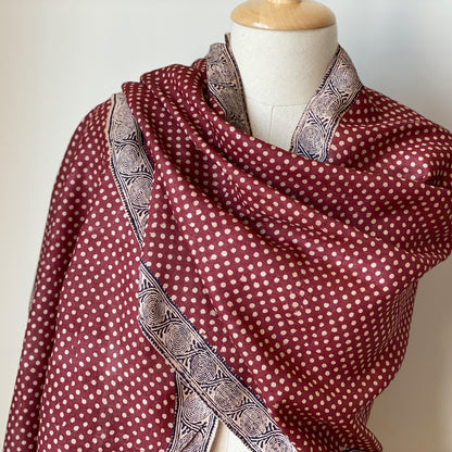 BINDU Bagh Tassar Silk Stole