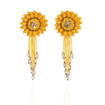 Superbloom DAHLIA Embroidered Earrings