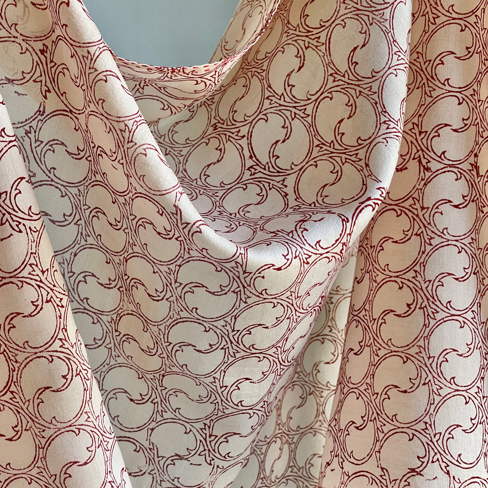 TENDRILS Cotton Silk Scarf