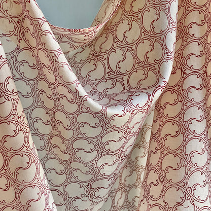 TENDRILS Cotton Silk Scarf