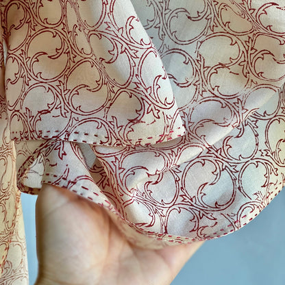 TENDRILS Cotton Silk Scarf