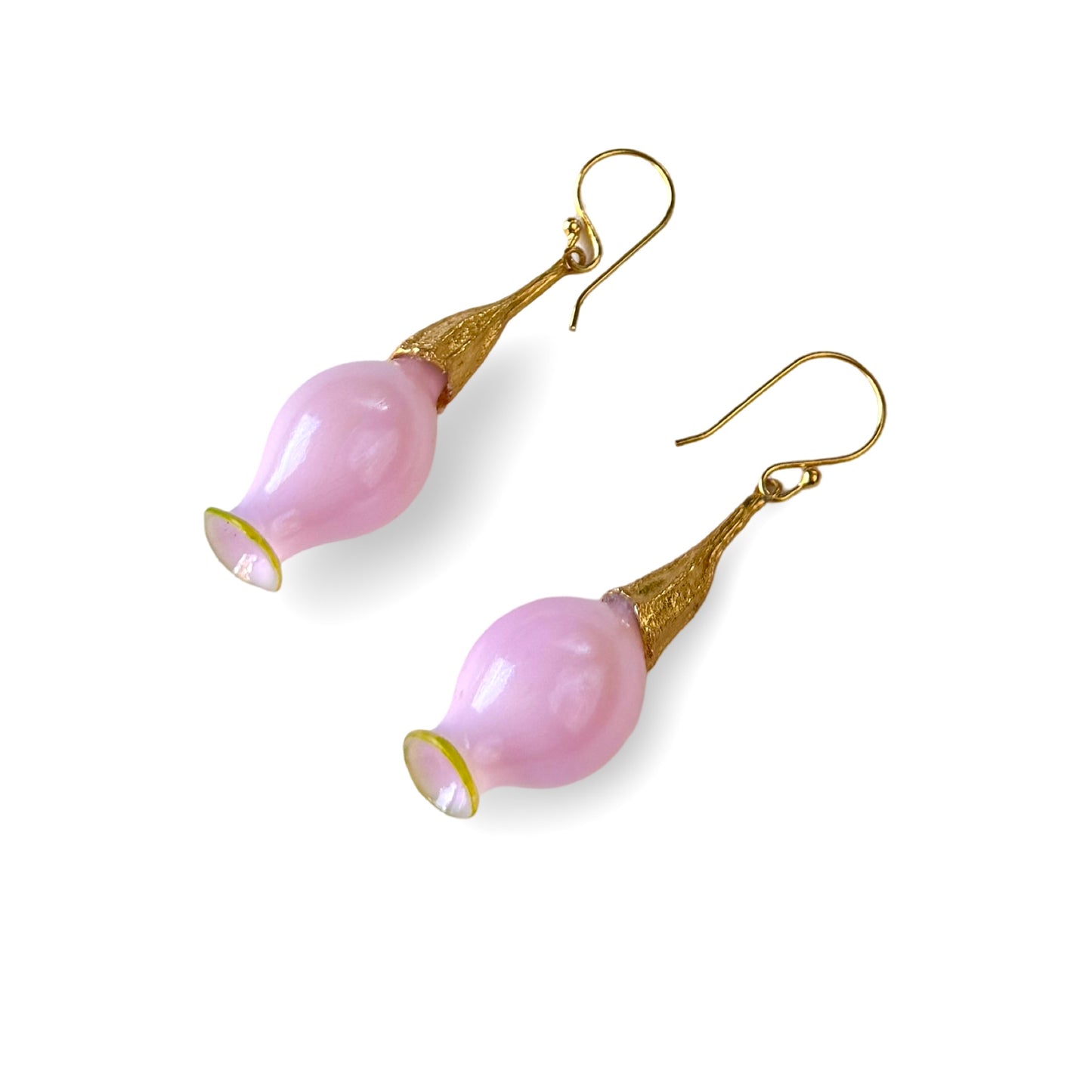 GEMMA Pink Pod Dangle Earrings