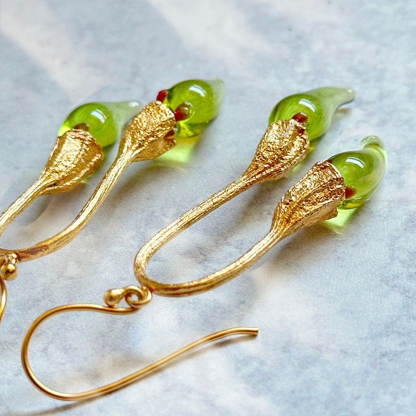 green chili pod earrings