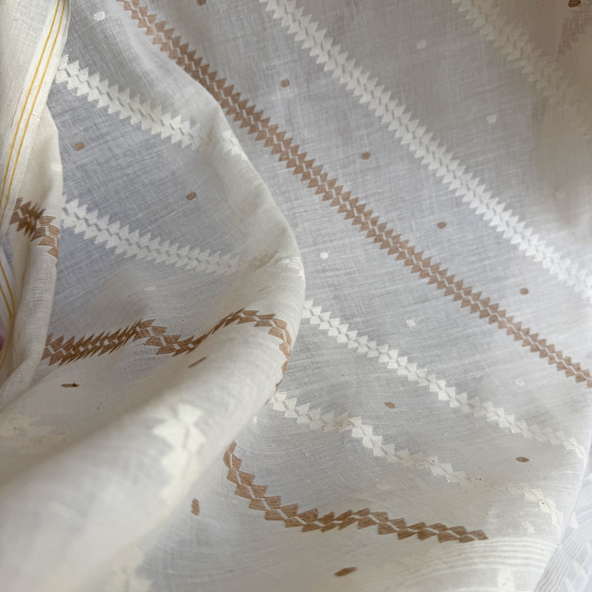Jamdani TERCHI FERN Cotton Sari