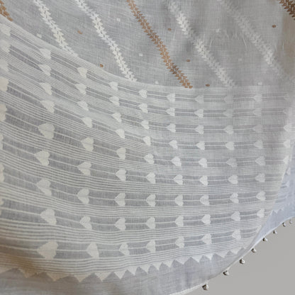 Jamdani TERCHI FERN Cotton Sari
