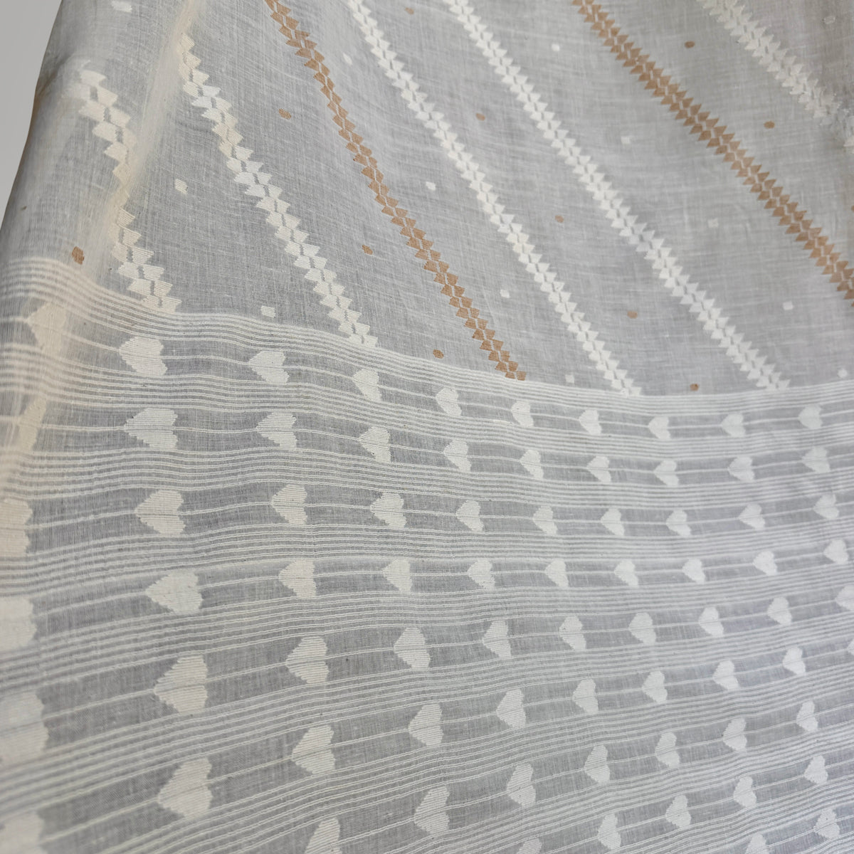 Jamdani TERCHI FERN Cotton Sari
