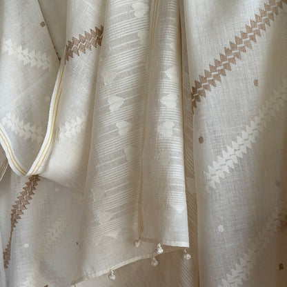 Jamdani TERCHI FERN Cotton Sari