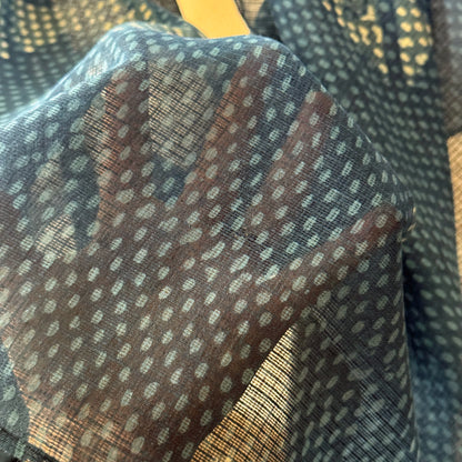 Kota Doria Misty Horizon Handwoven Scarf