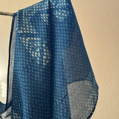 Kota Doria Misty Horizon Handwoven Scarf
