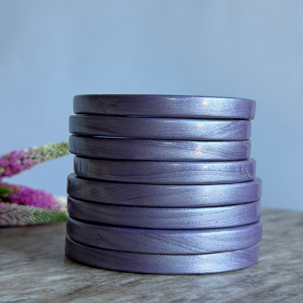 CHAYA Handmade Smoky Lilac Lac Bangle