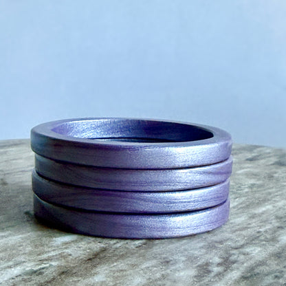 CHAYA Handmade Smoky Lilac Lac Bangle