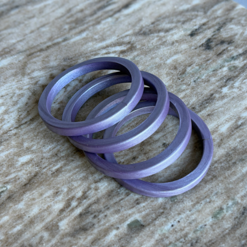 CHAYA Handmade Smoky Lilac Lac Bangle