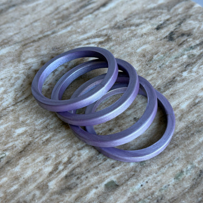 CHAYA Handmade Smoky Lilac Lac Bangle