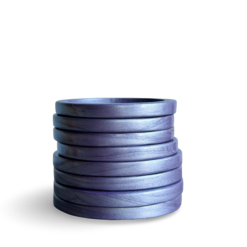 CHAYA Handmade Smoky Lilac Lac Bangle